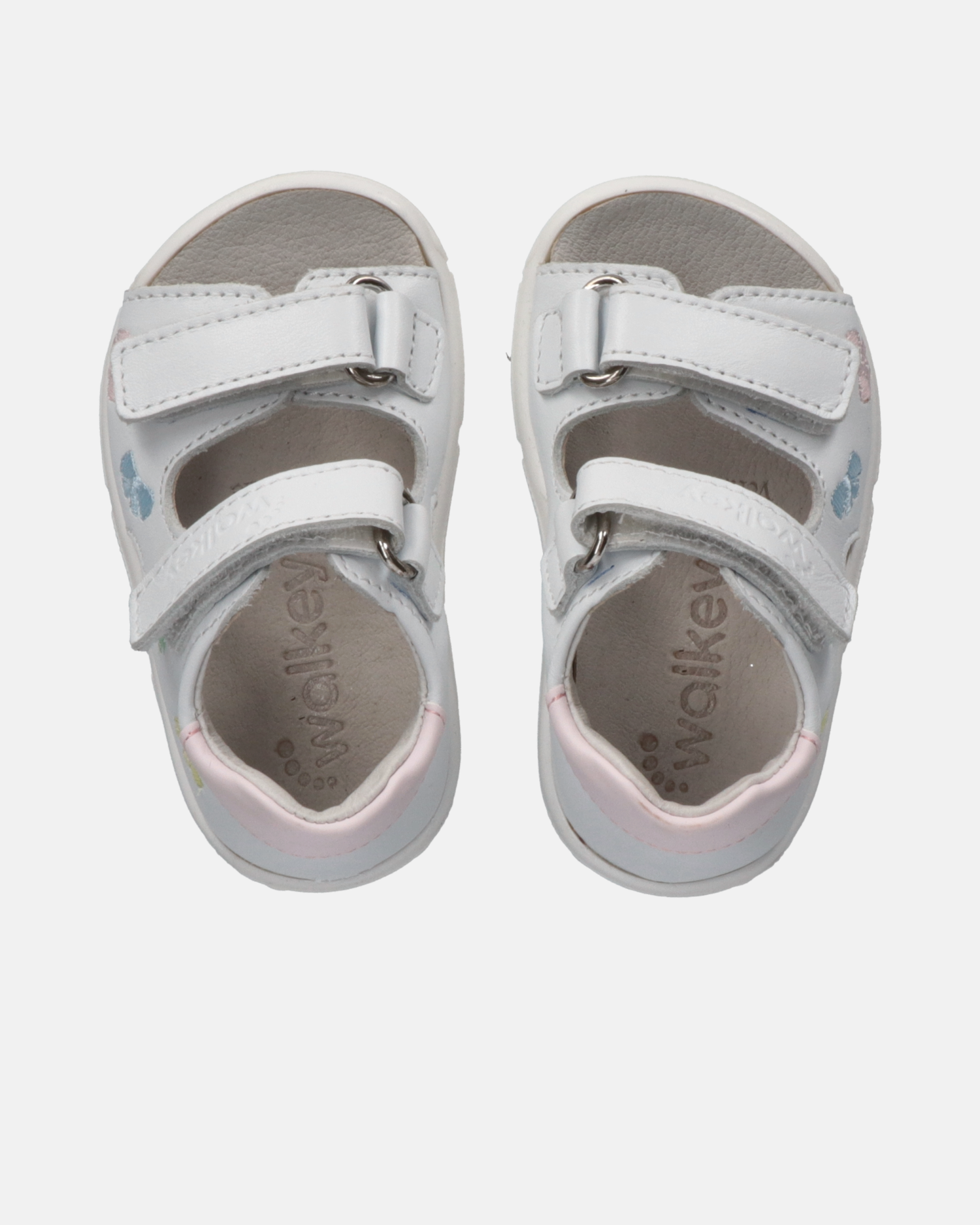 Sandali primi passi in pelle con fiocchetti