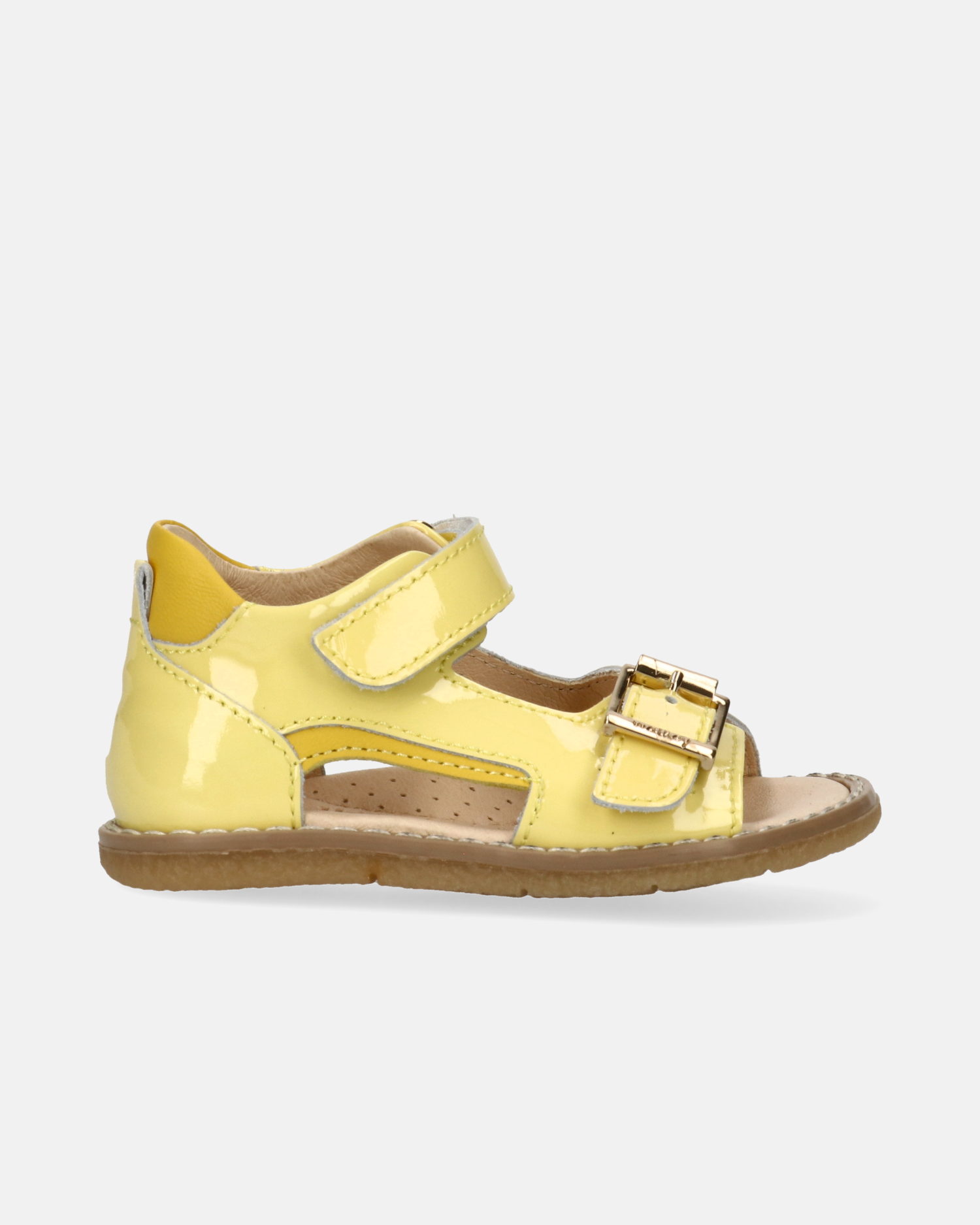 Sandali primi passi in vernice con tallone chiuso