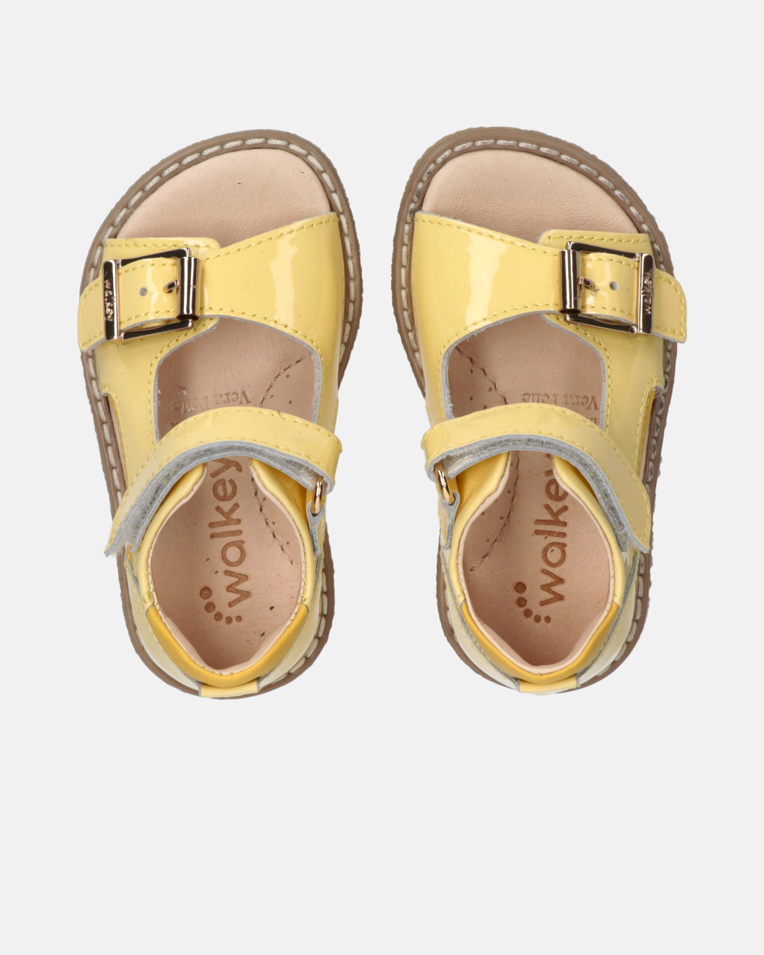 Sandali primi passi in vernice con tallone chiuso