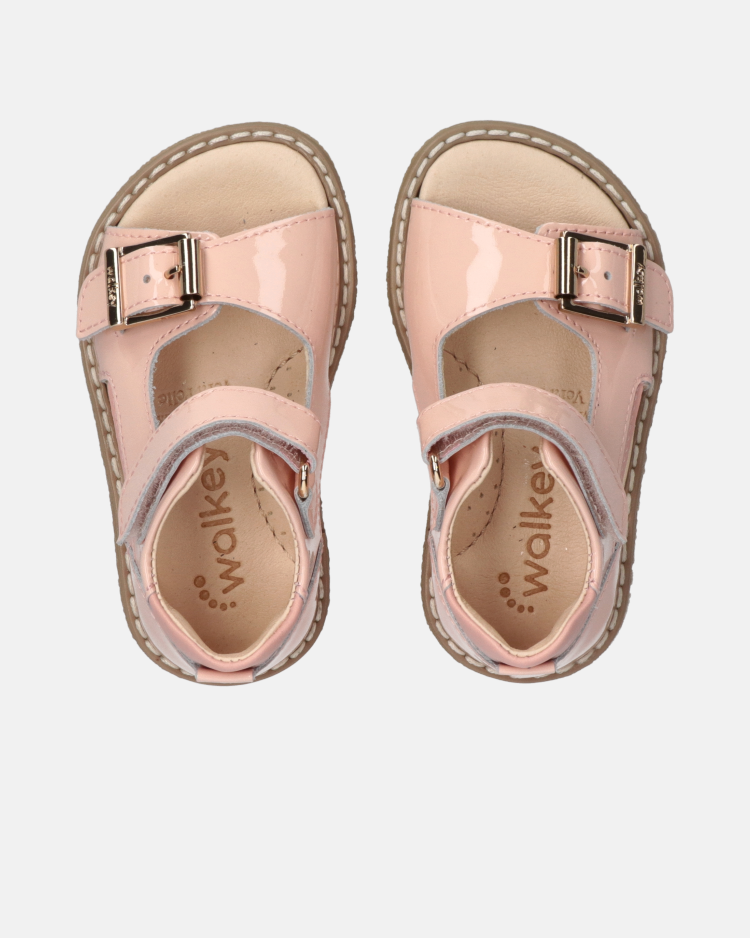 Sandali primi passi Walkey bambina rosa con velcro