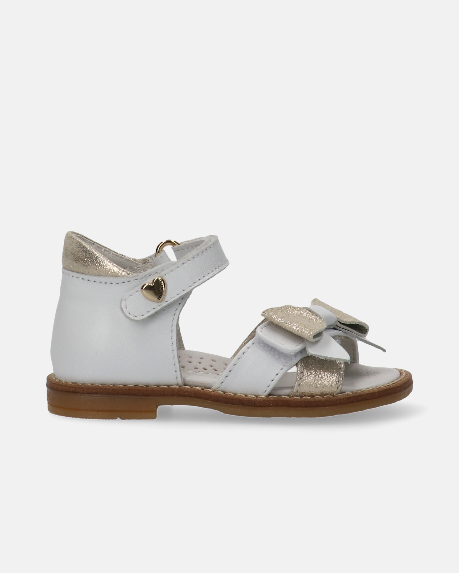 Sandali primi passi con fiocco e tallone chiuso