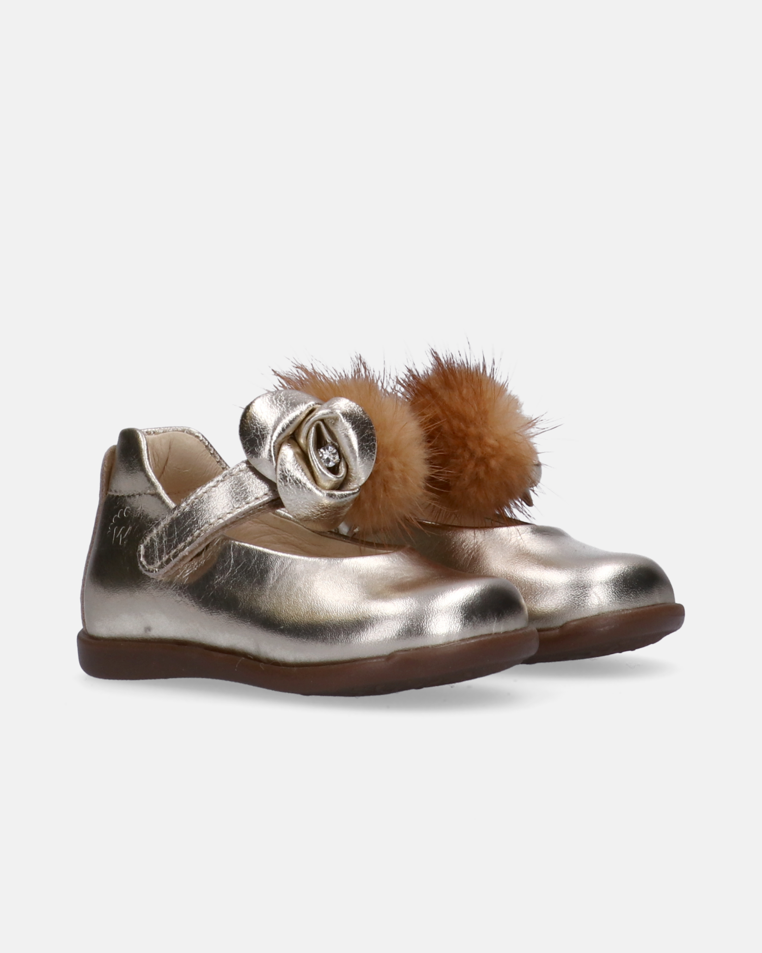 Ballerine primi passi con fiore e pelliccia - Y1A3-43835-0220511-