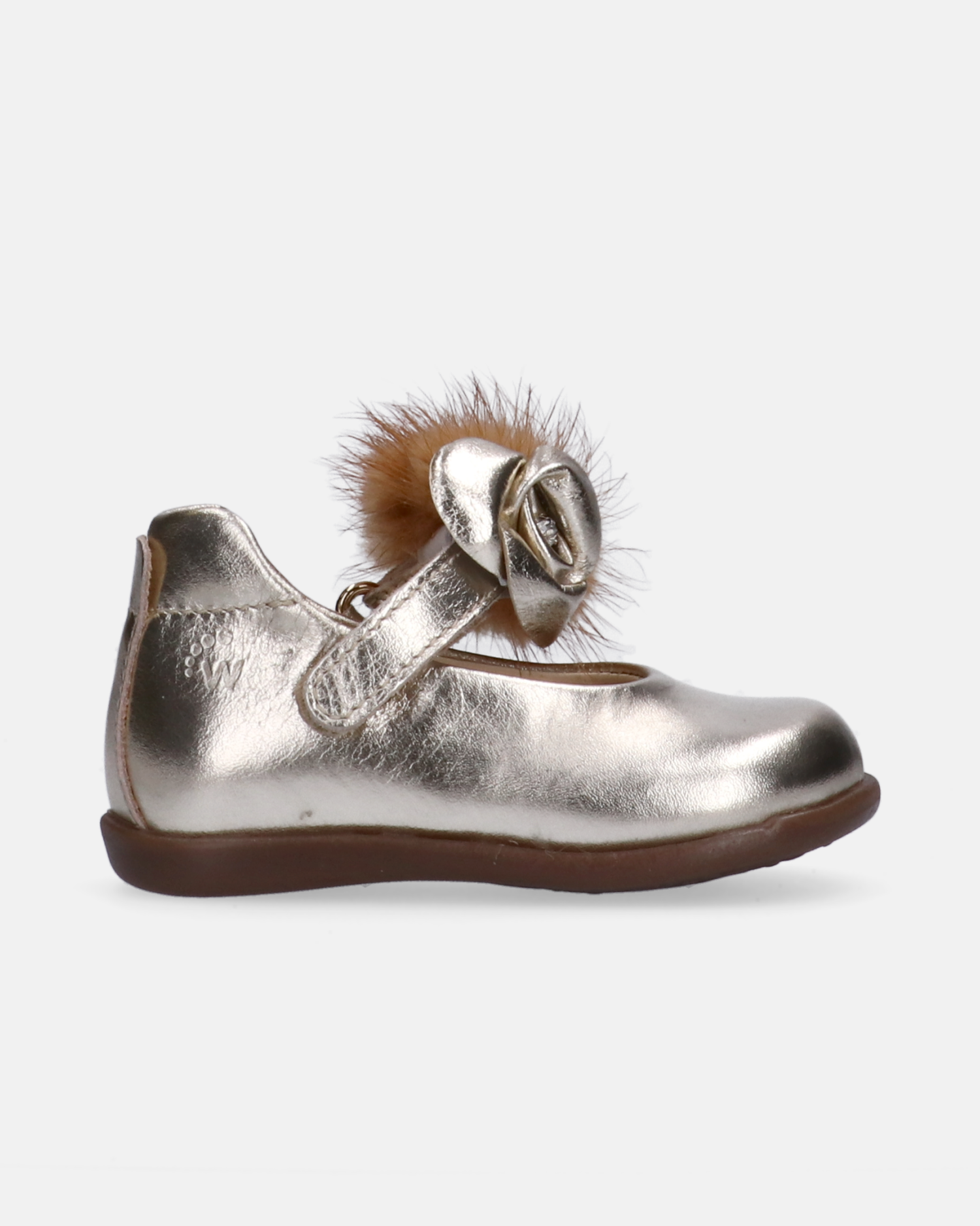 Ballerine primi passi con fiore e pelliccia