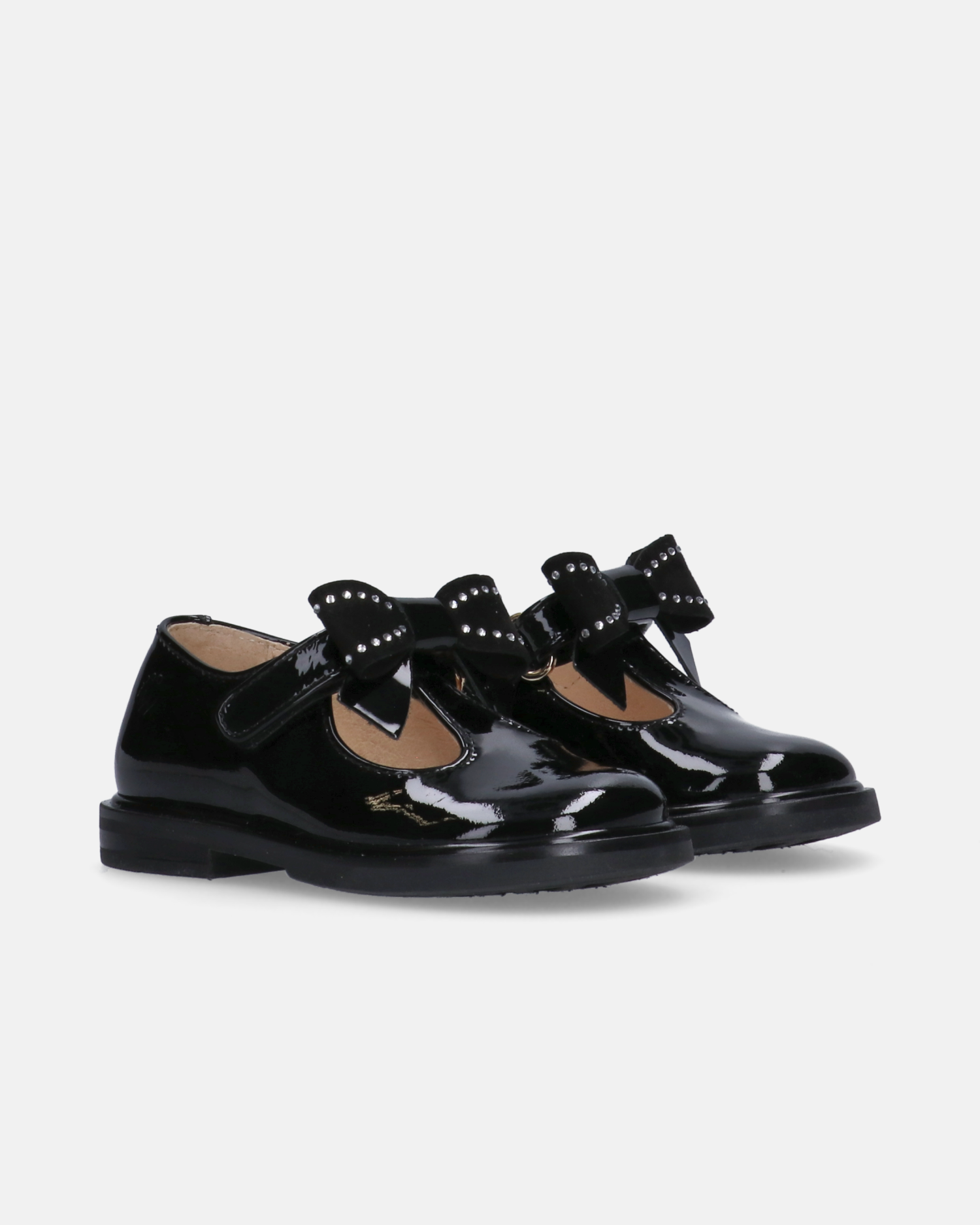 Scarpine primi passi T-bar con fiocchetto prezioso - Y1A3-43906-0149999-