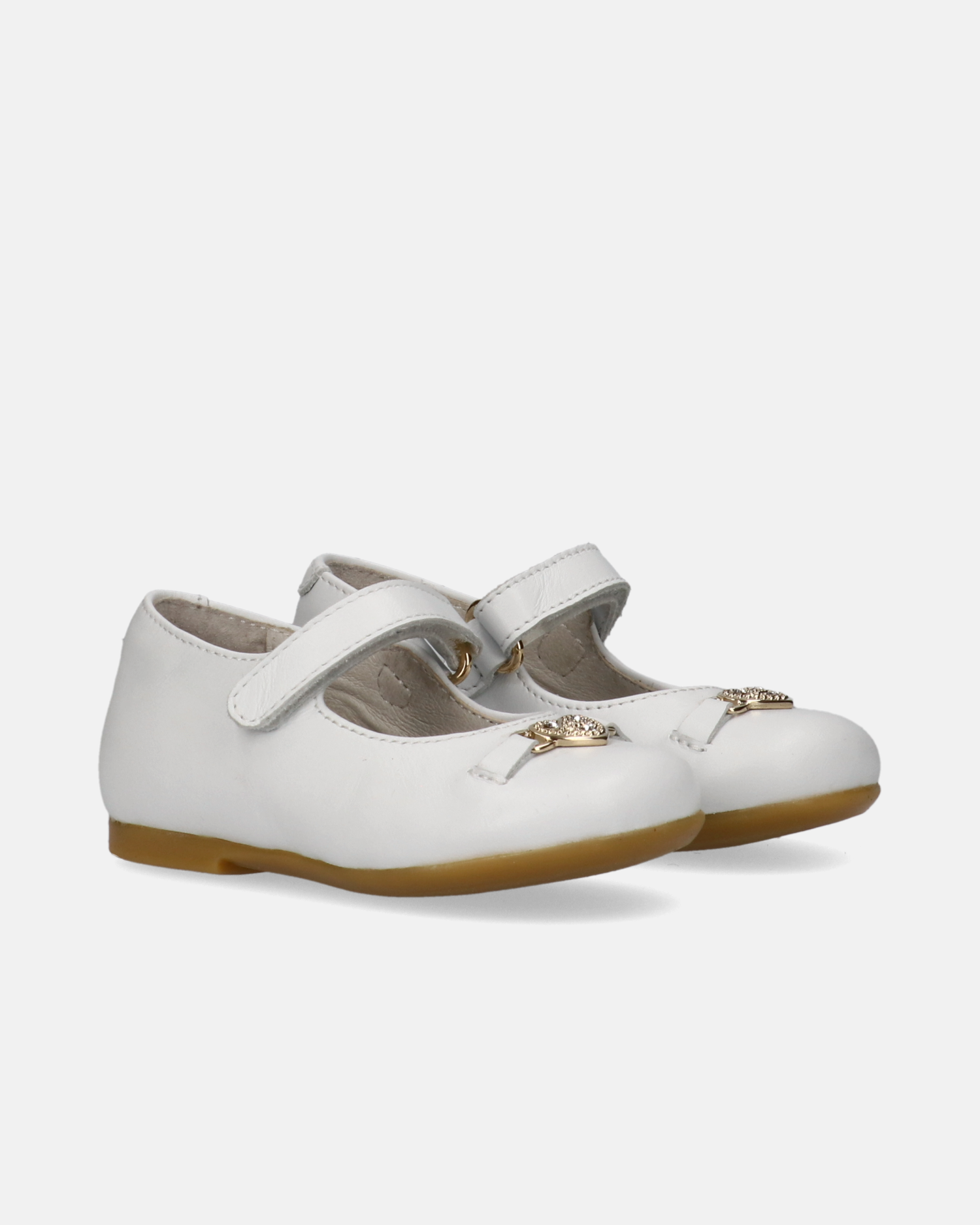 Ballerine primi passi Walkey bambina bianche con velcro