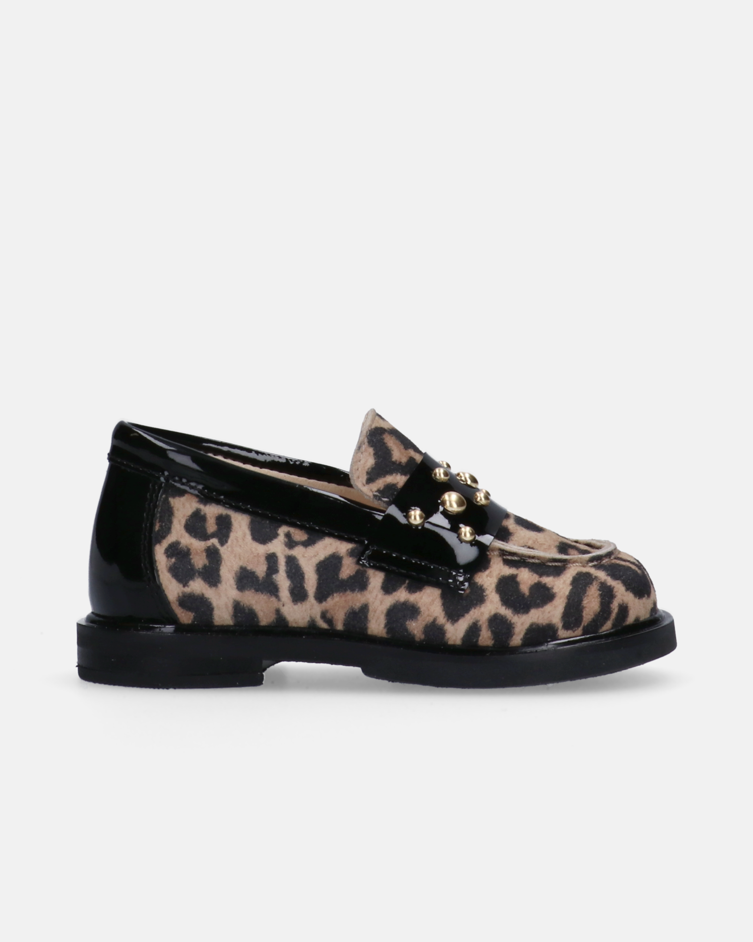 Mocassini da bambina primi passi animalier