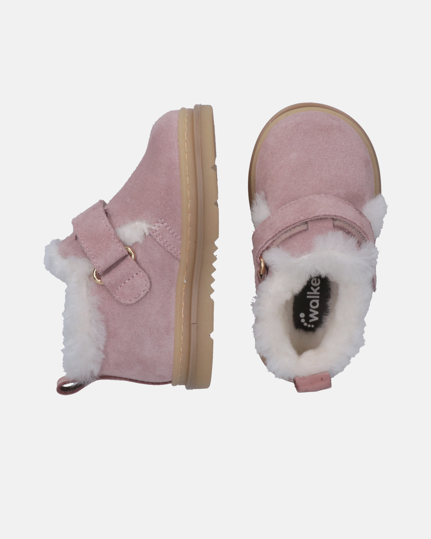 Stivaletti caldi con chiusura in velcro