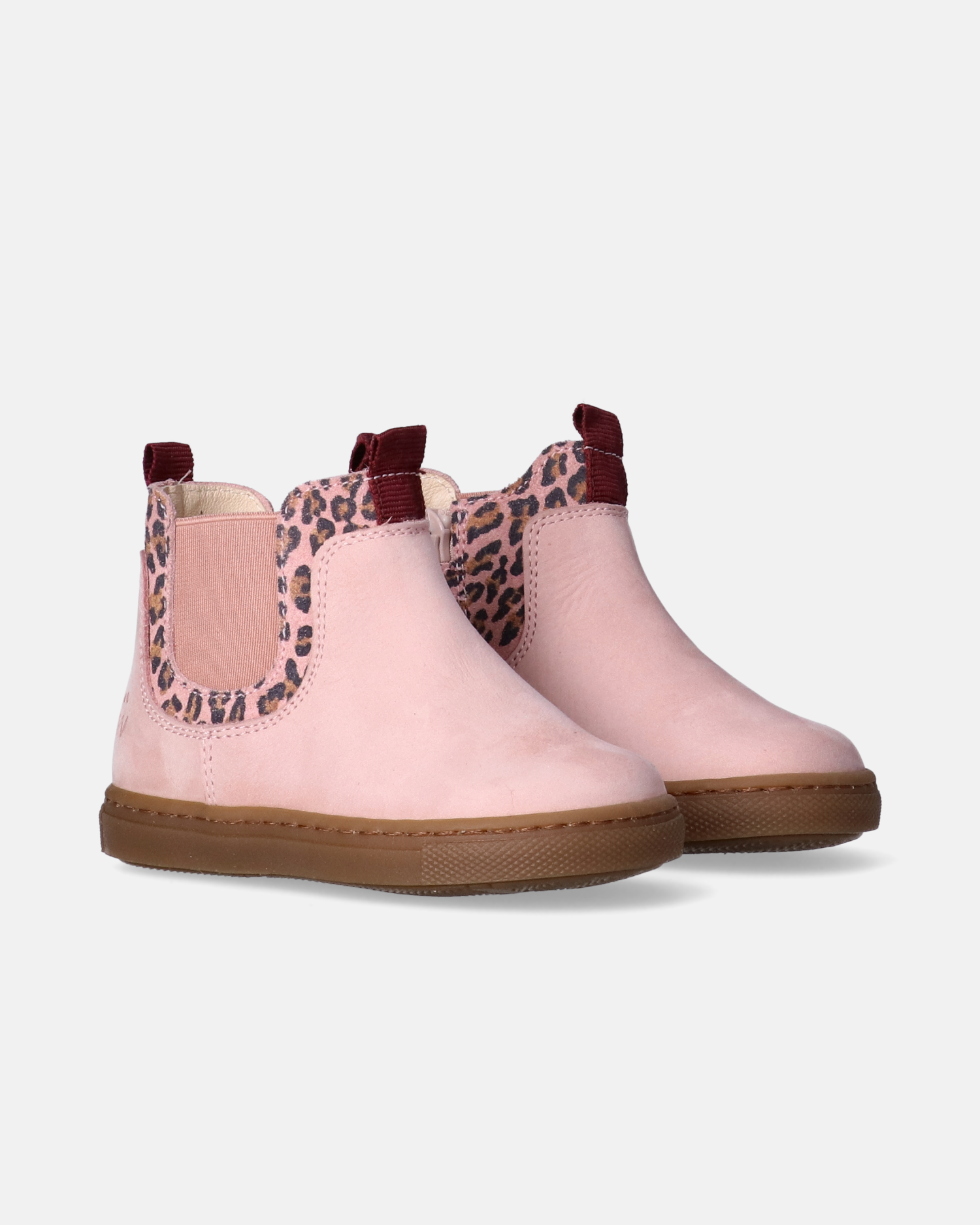 Stivaletti in pelle con inserti elastici e dettagli animalier. - Y1A5-43886-1869302-