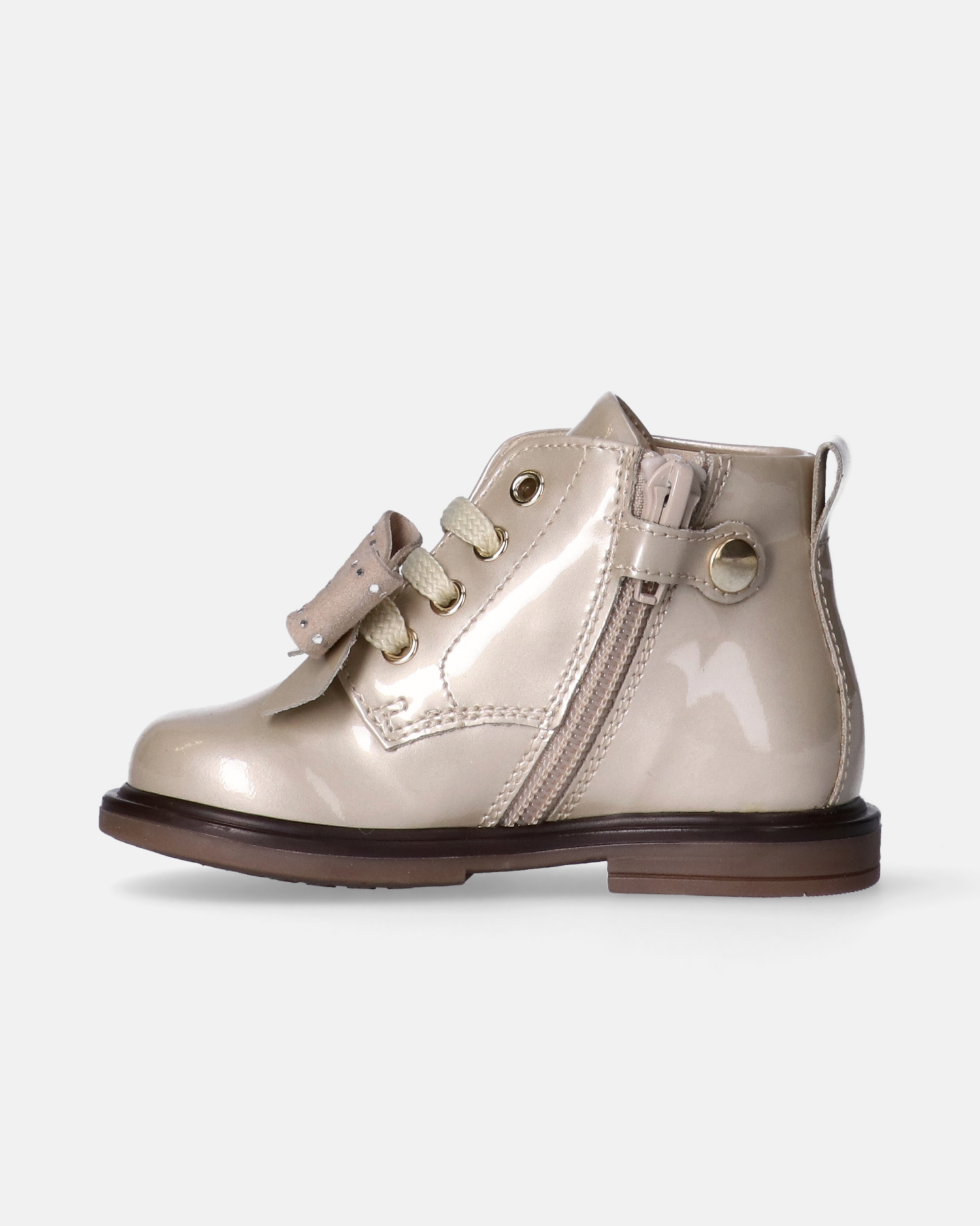 Stivaletti primi passi da bambina con fiocco prezioso