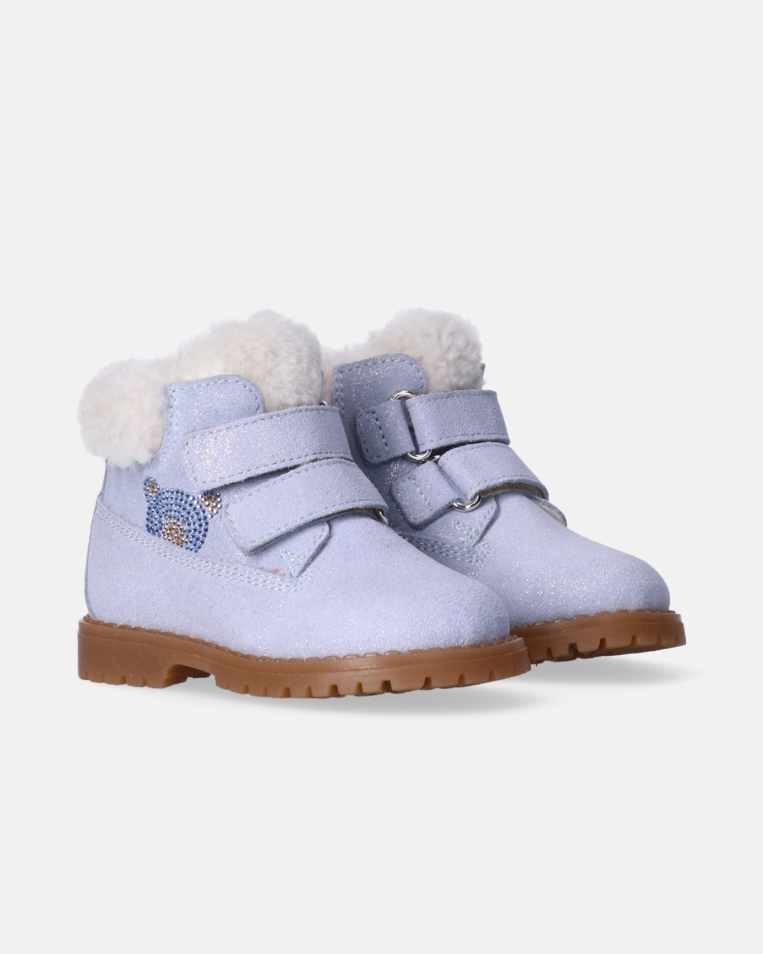 Stivaletti roccia da bambina in pelle e montone - Y1A5-43971-1761602-