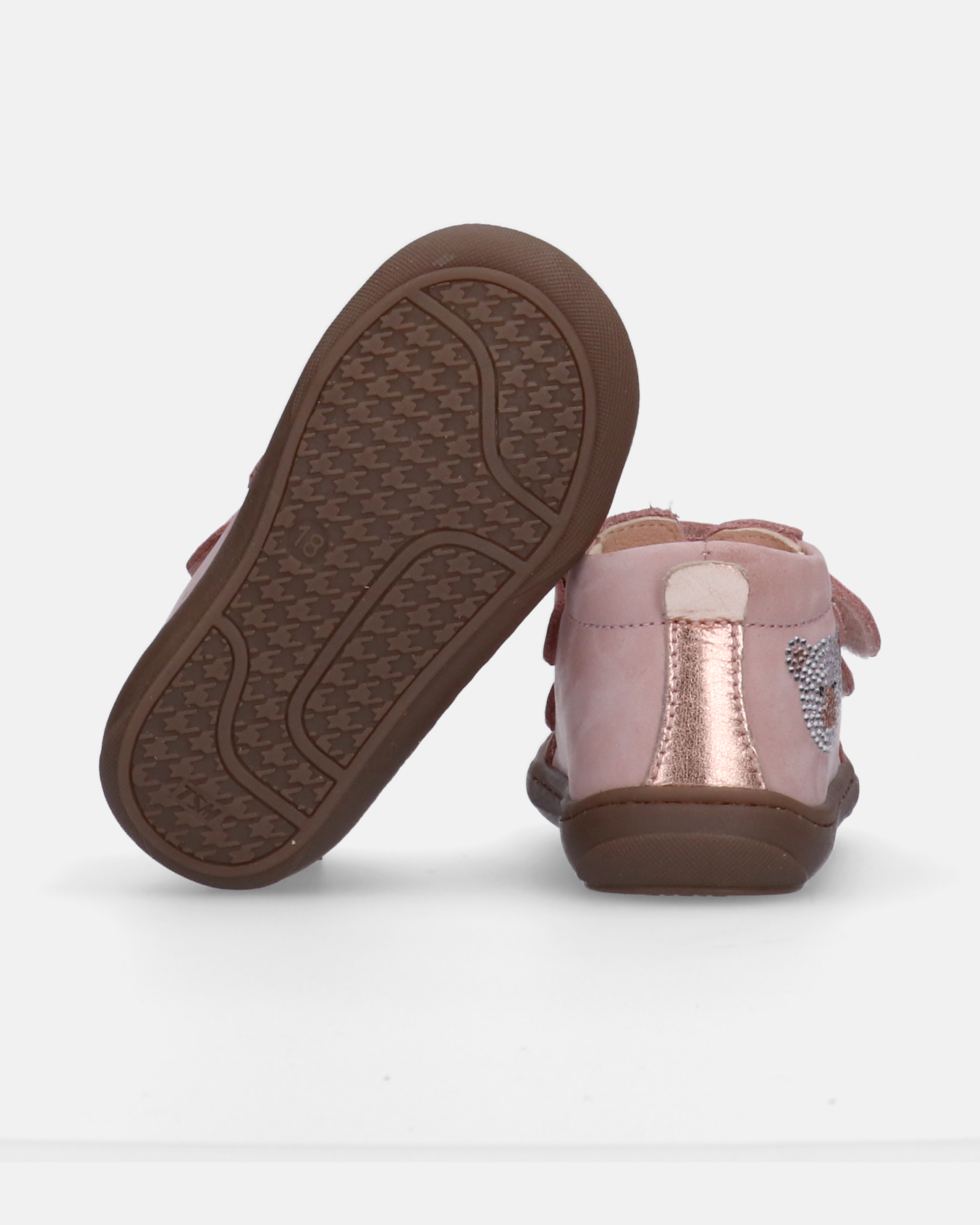 Scarpine super soft da bambina con orsetto in strass