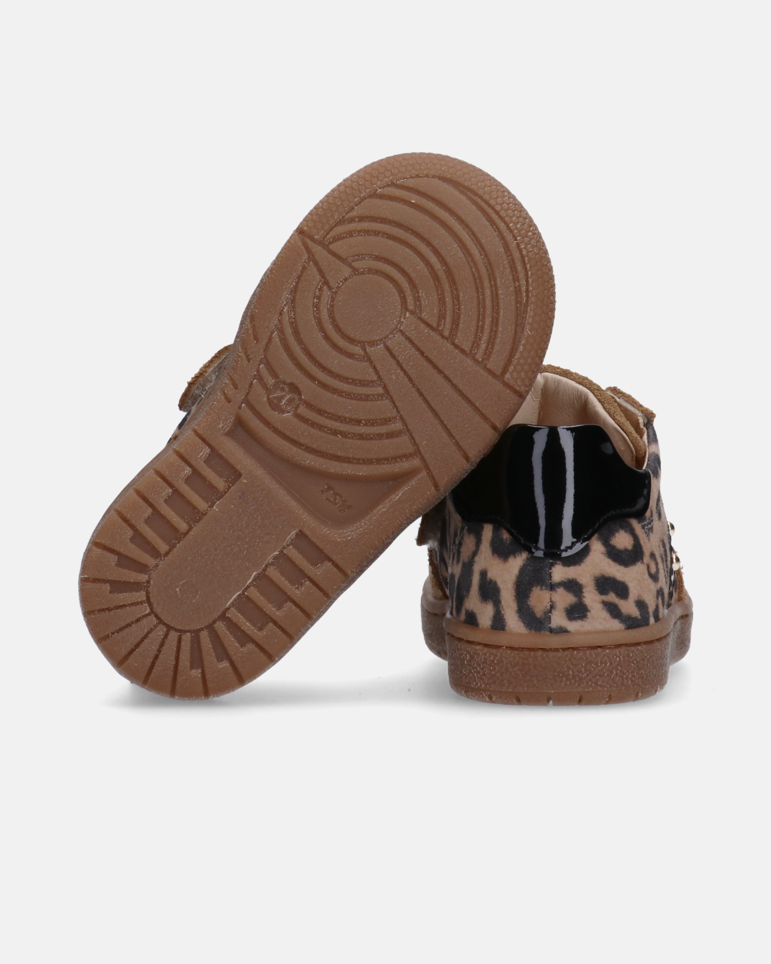 Sneakers da bambina animalier e zip interna
