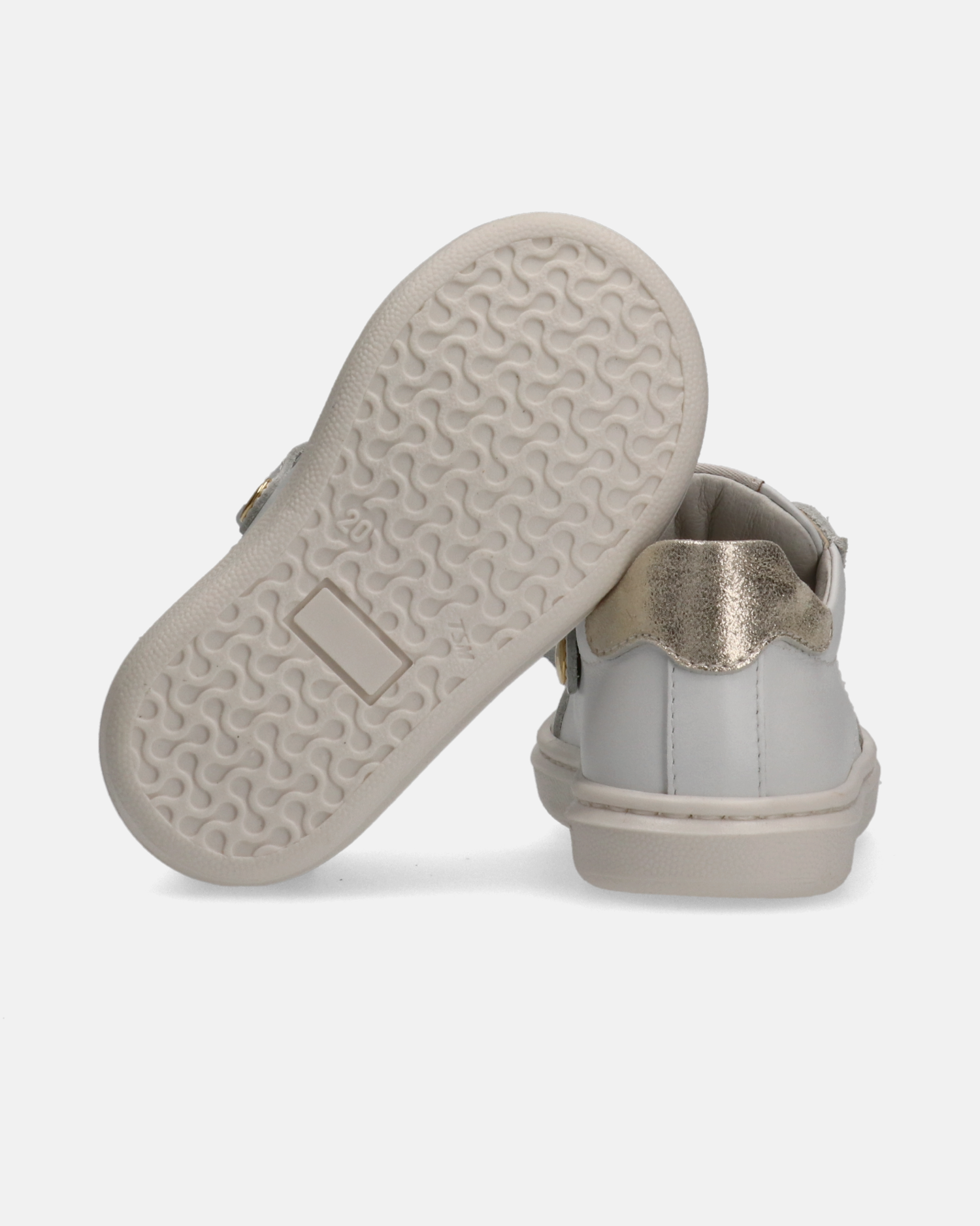 Sneakers primi passi in pelle con fiocchi