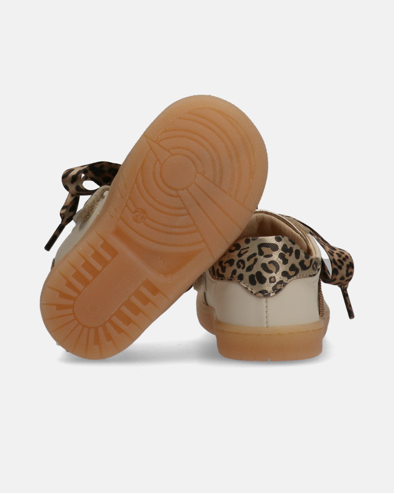 Sneakers primi passi con dettagli animalier