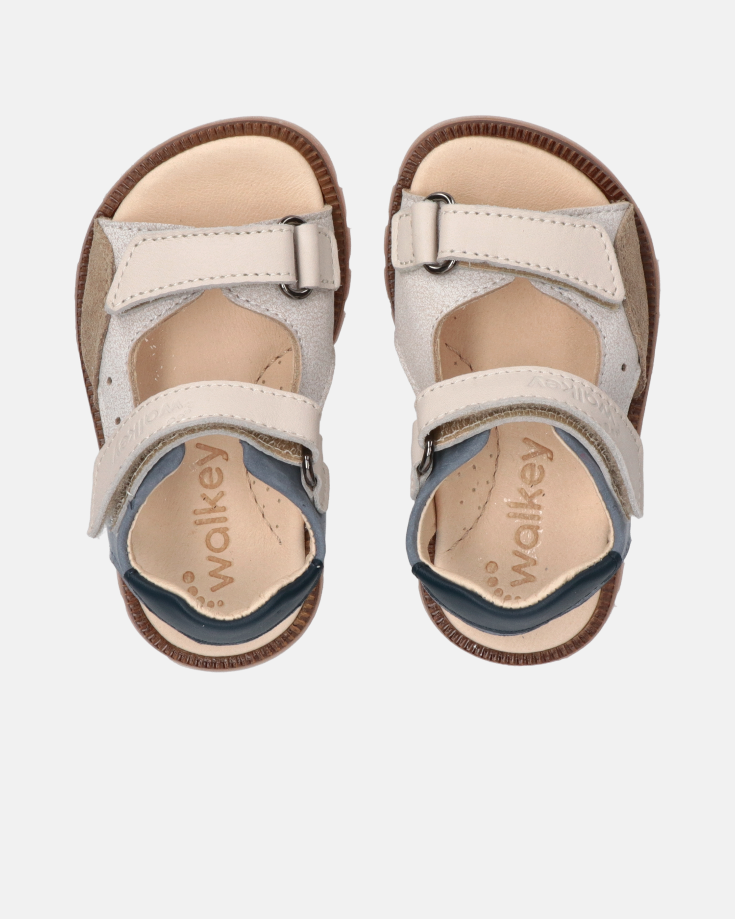 Sandali primi passi in pelle, crosta e nabuk