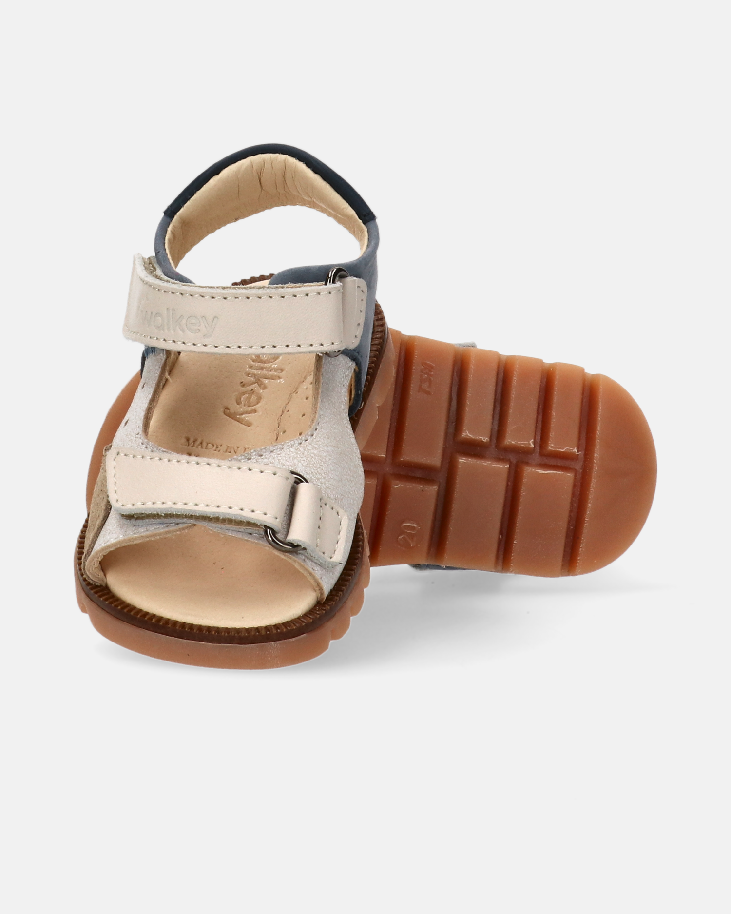 Sandali primi passi in pelle, crosta e nabuk