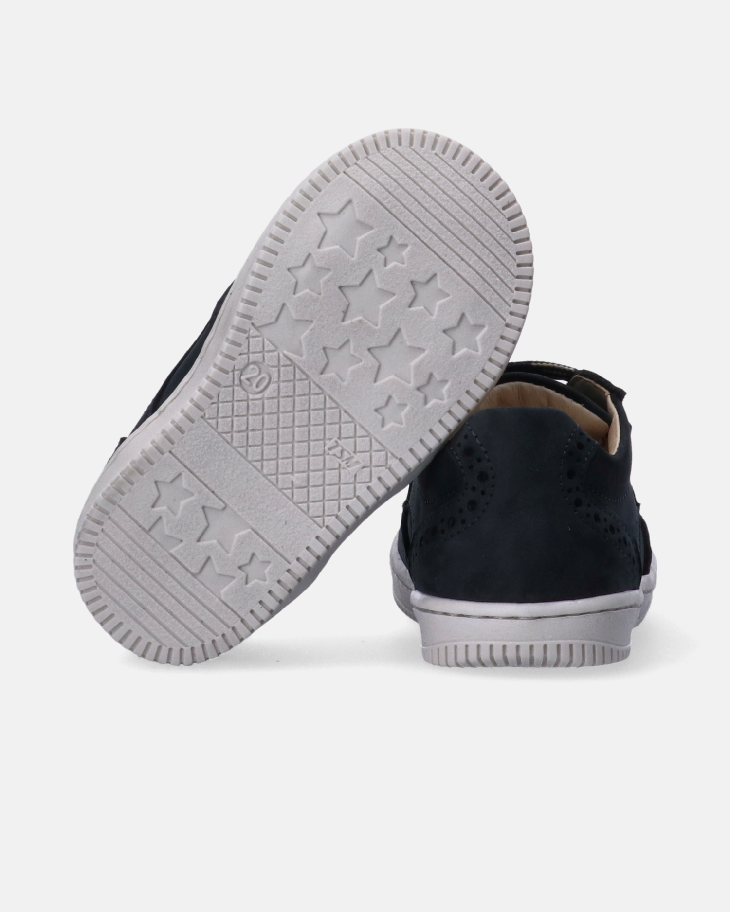 Scarpe primi passi Walkey blu bambino con lacci e zip