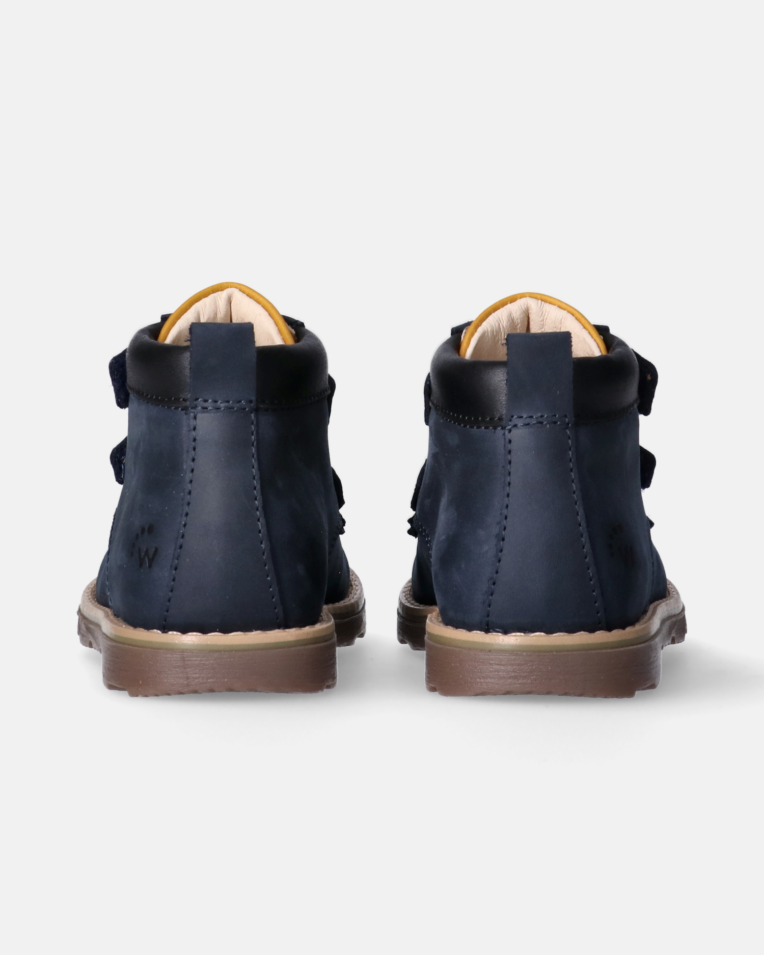 Stivaletti doppio velcro con linguetta a contrasto