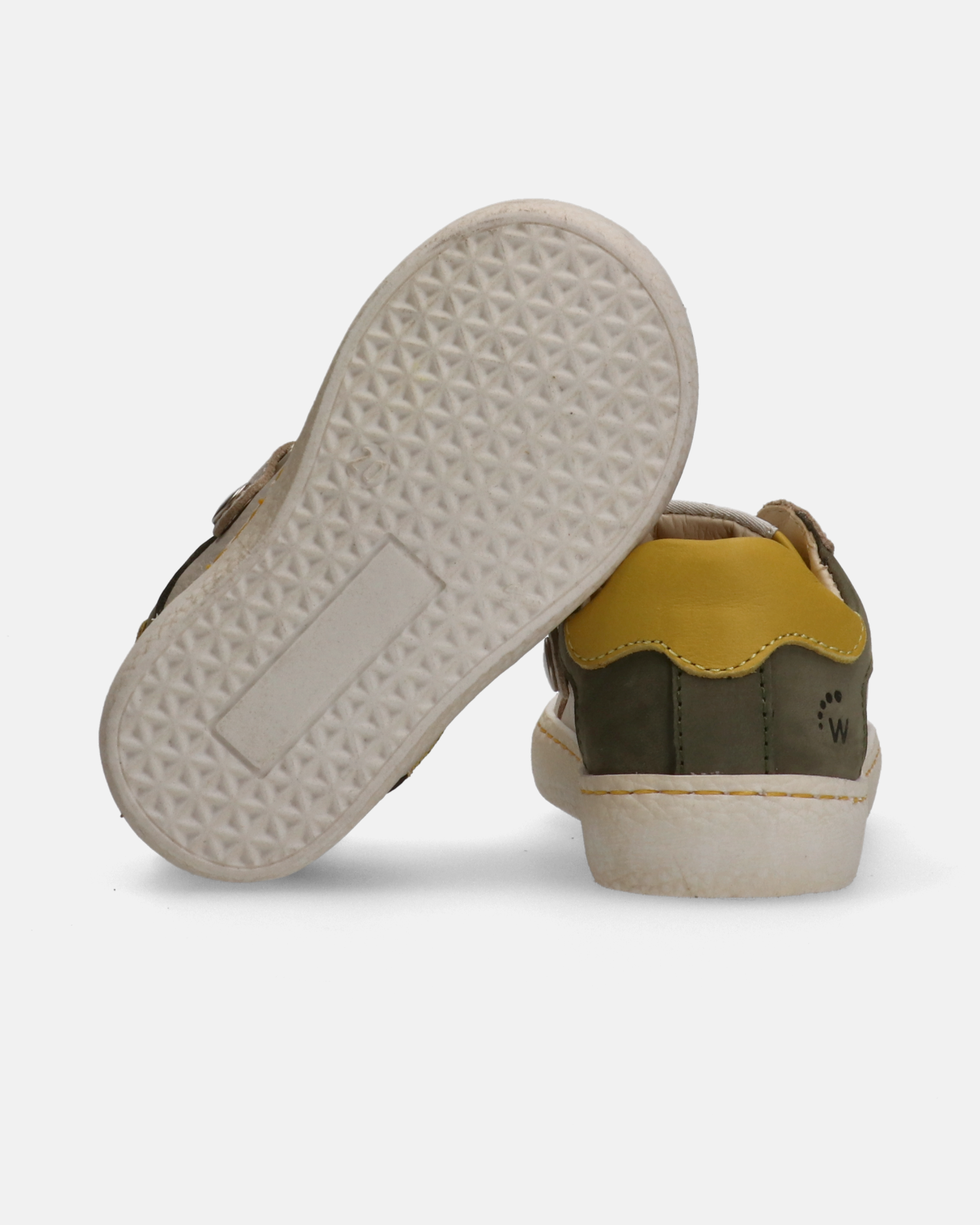 Sneakers primi passi Walkey in pelle con inserti in nabuck