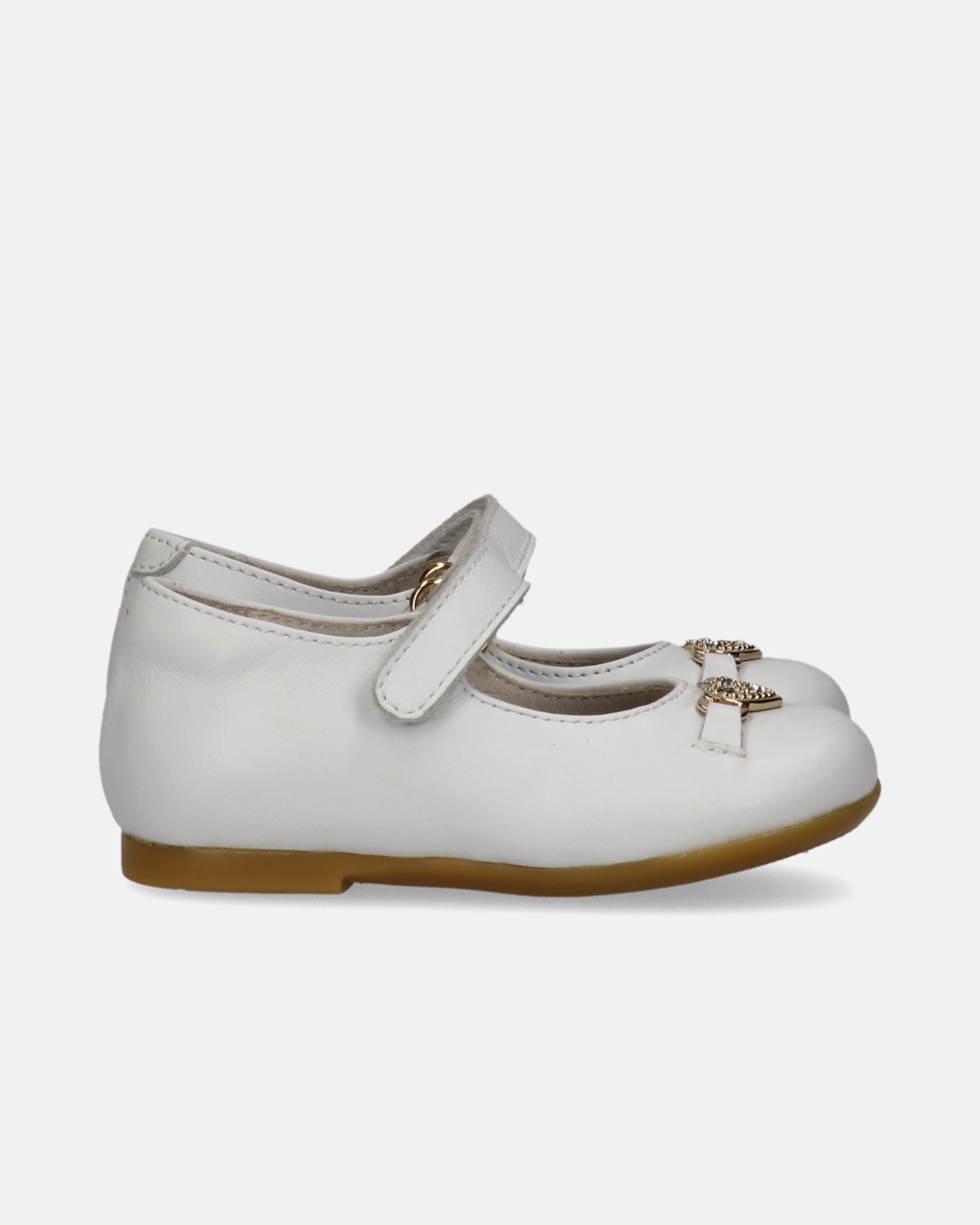 Ballerine primi passi Walkey bambina bianche con velcro