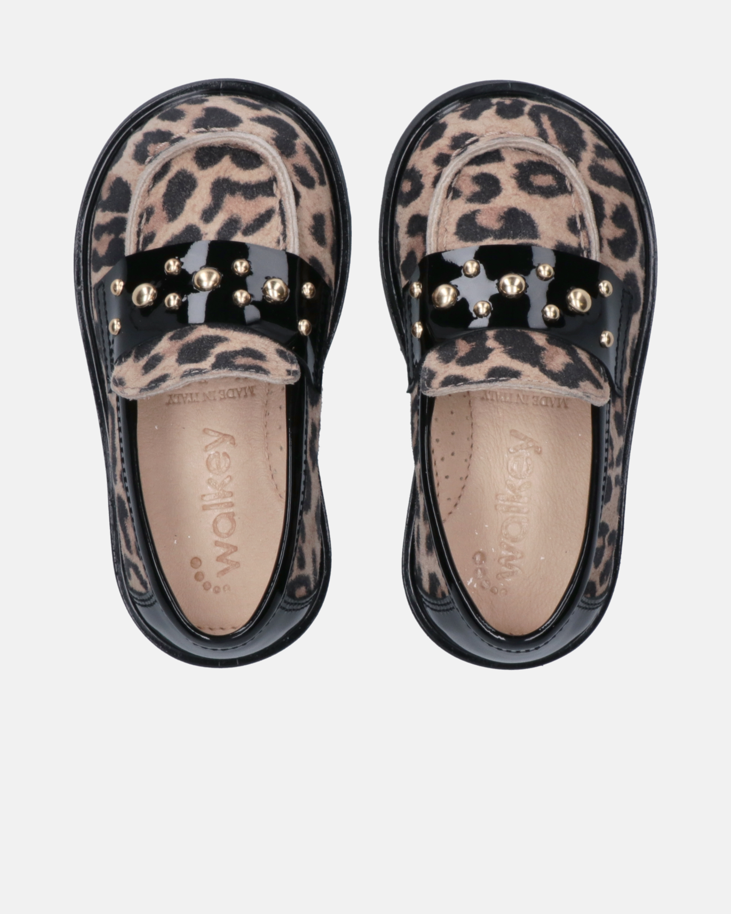 Baby girls' first steps animal print moccasins