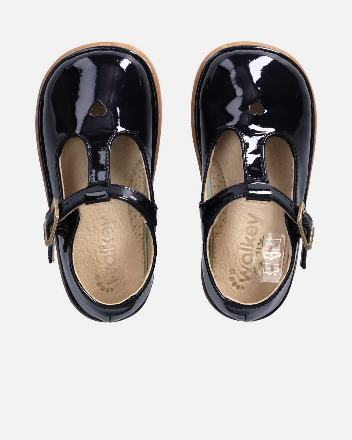 Scarpe primi passi T-Bar Super Soft in vernice