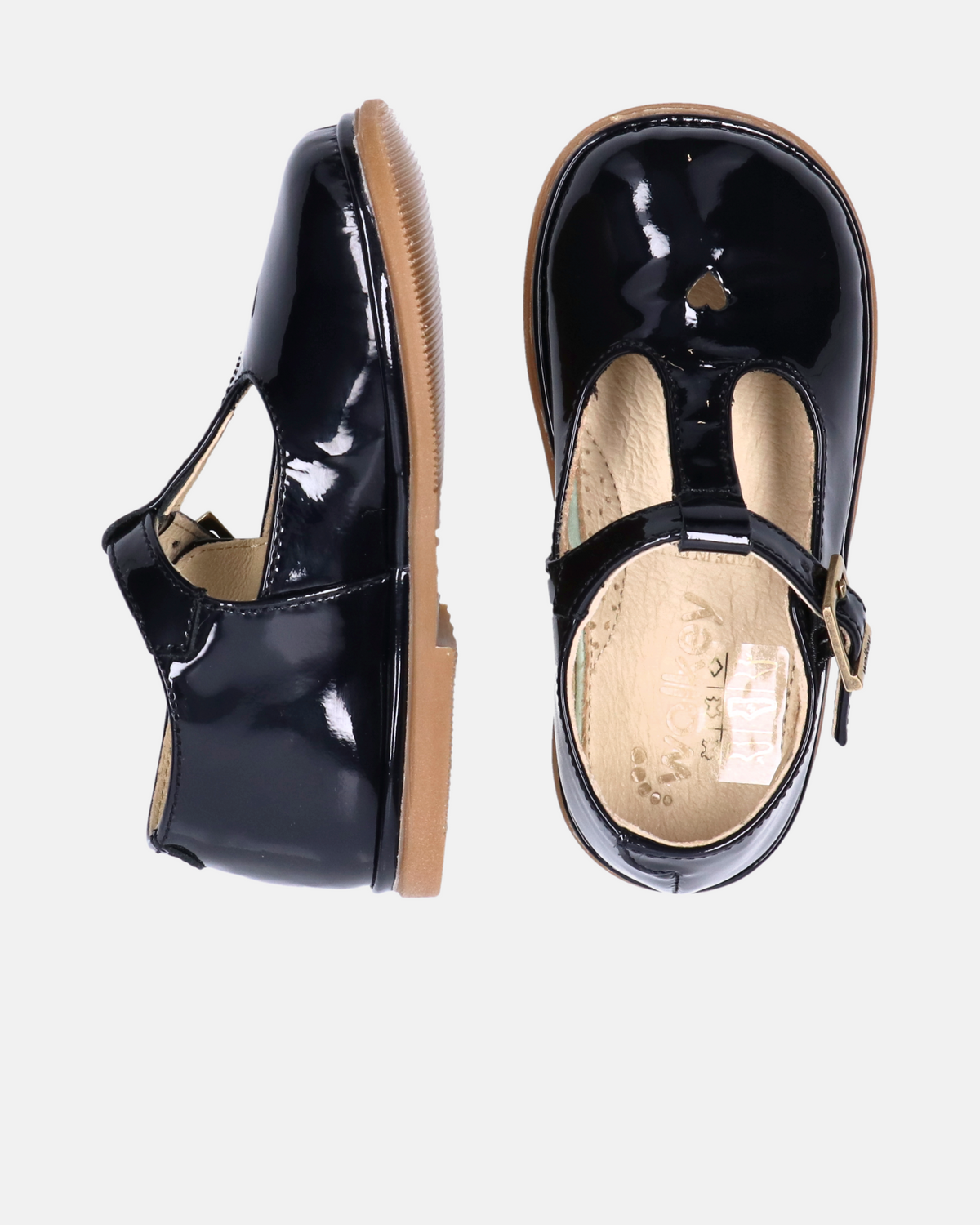 Scarpe primi passi T-Bar Super Soft in vernice