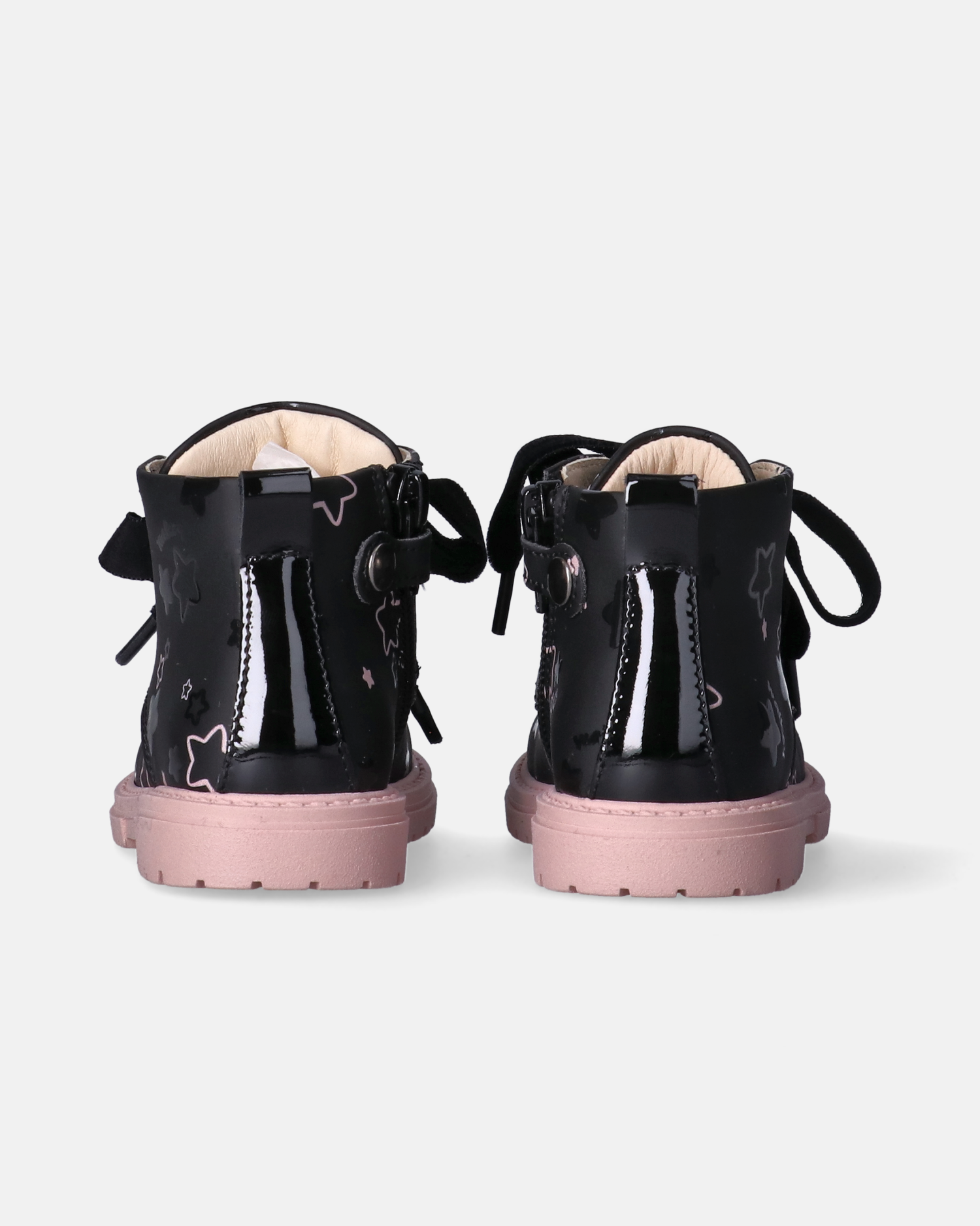 Stivaletti da bambina con stelline e fondo a contrasto