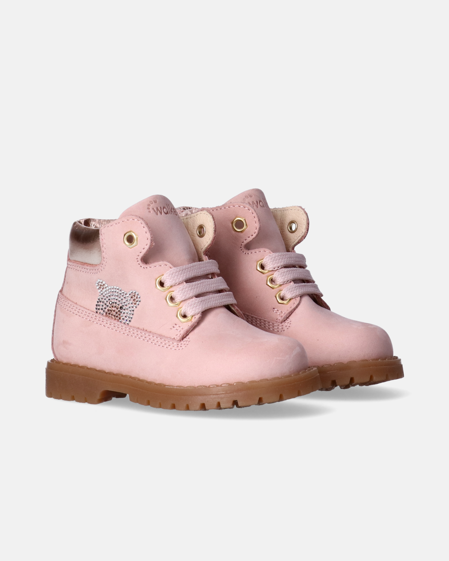 Stivaletti da bambina zip interna e simpatico orsetto - Y1A5-43968-0073302-