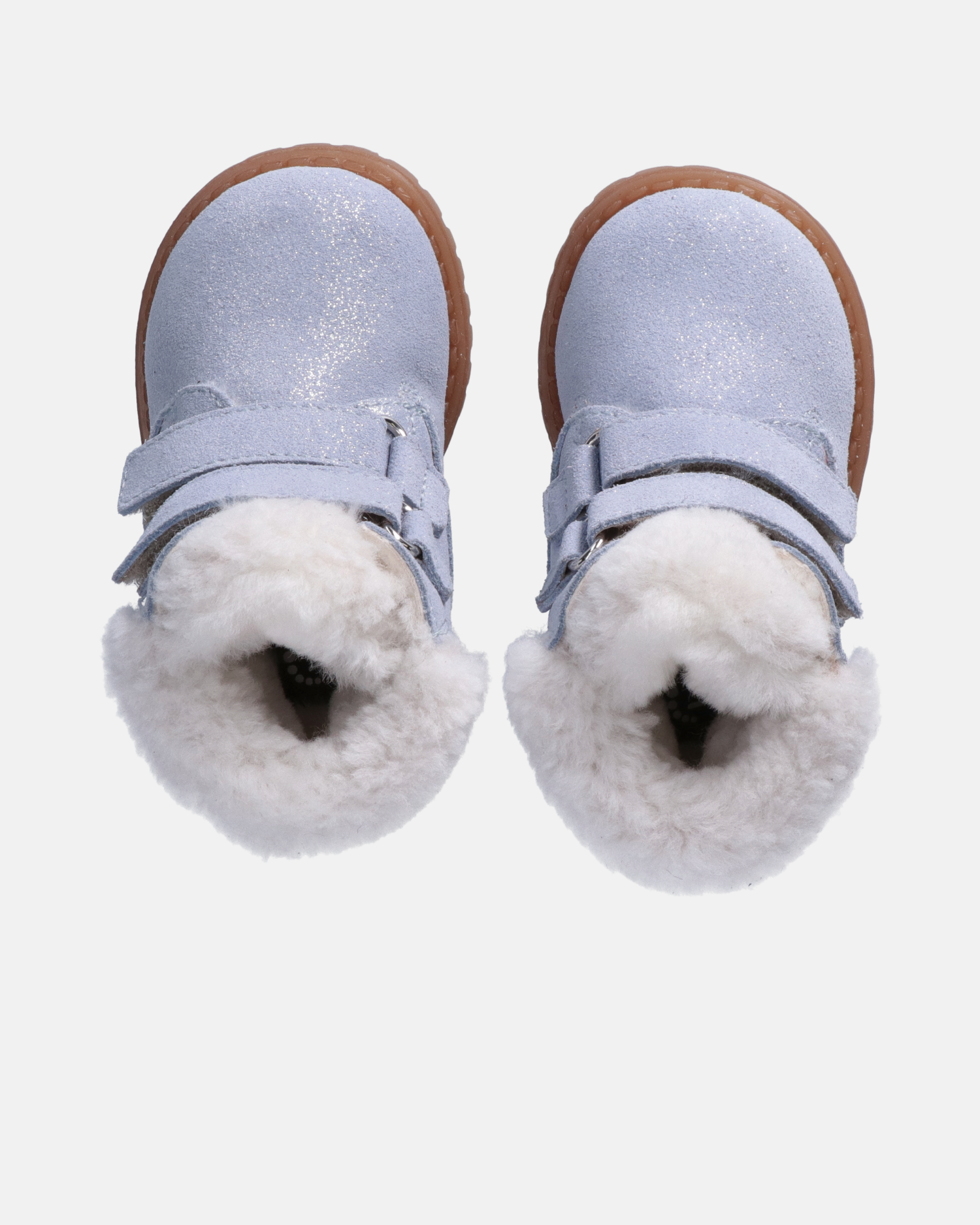 Stivaletti roccia da bambina in pelle e montone