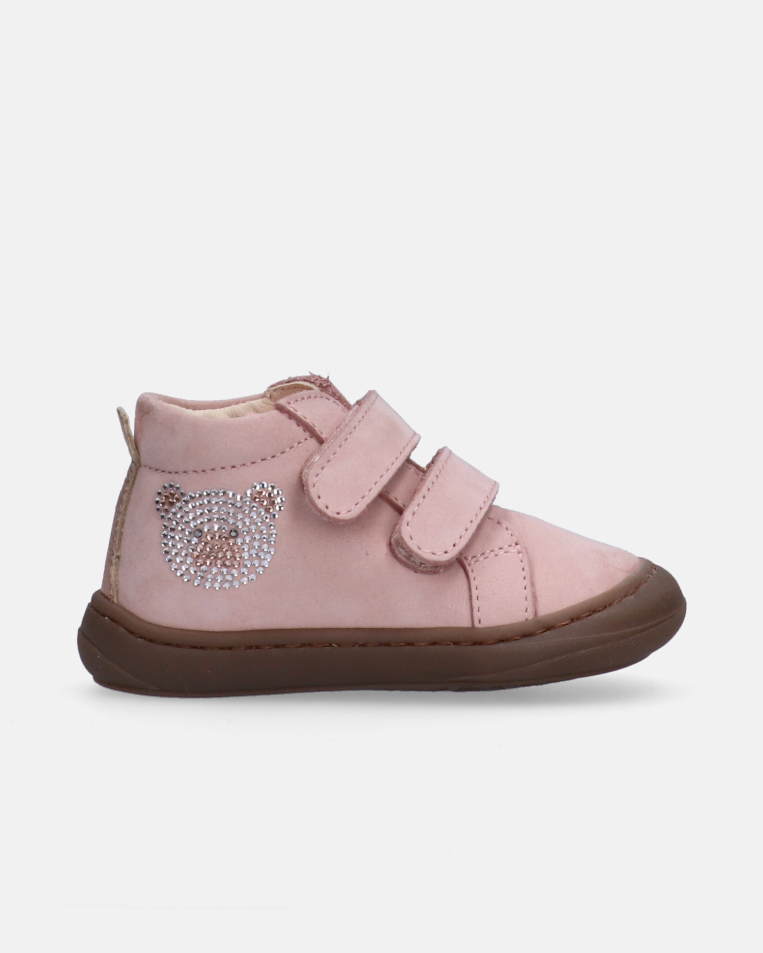 Scarpine super soft da bambina con orsetto in strass