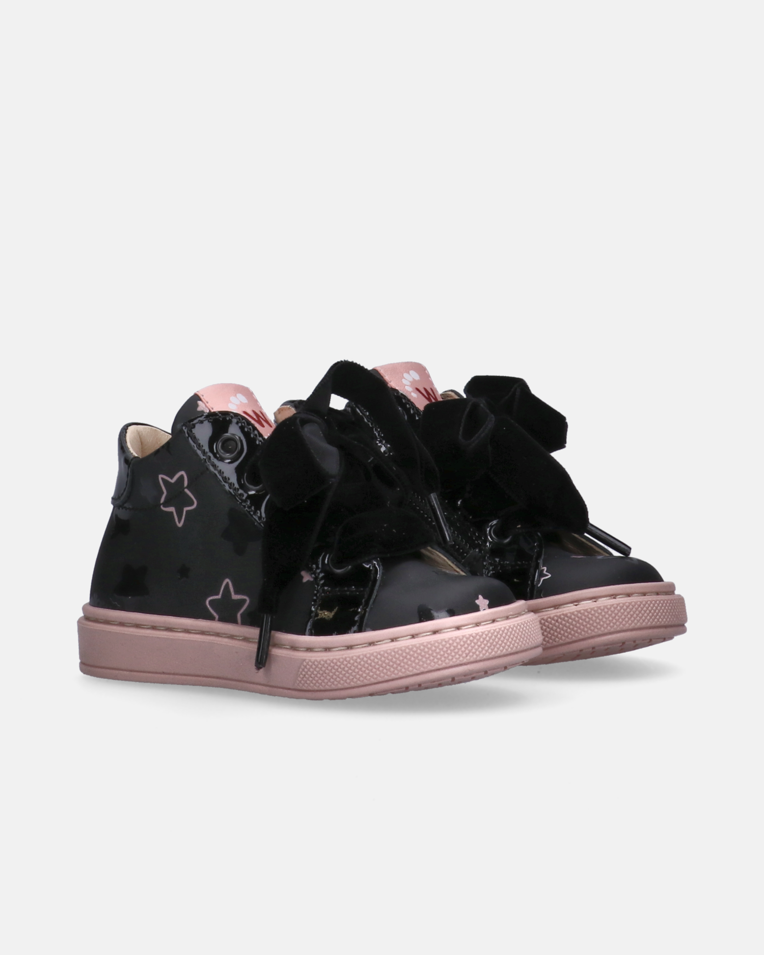 Sneakers bambina con stelle e lacci in velluto - Y1A9-43858-1865999-