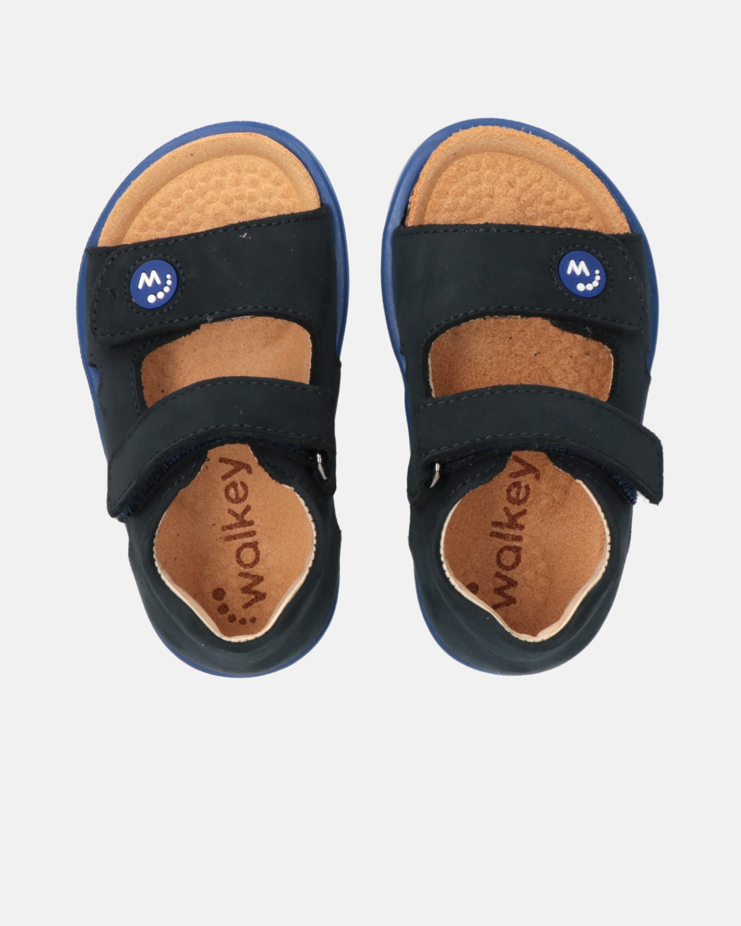 Sandali primi passi Walkey blu bambino con velcro