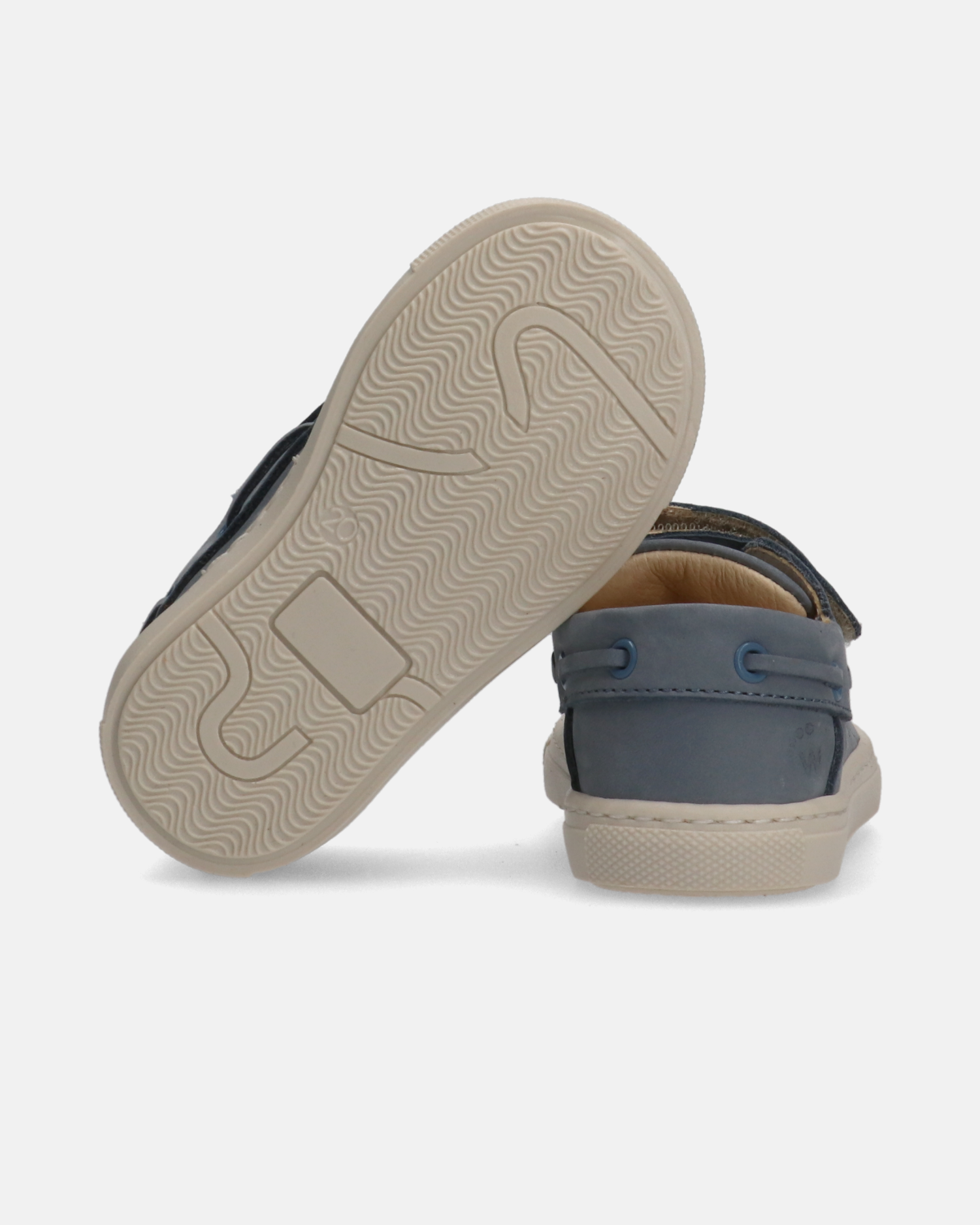 Mocassini primi passi stile barca in nabuk