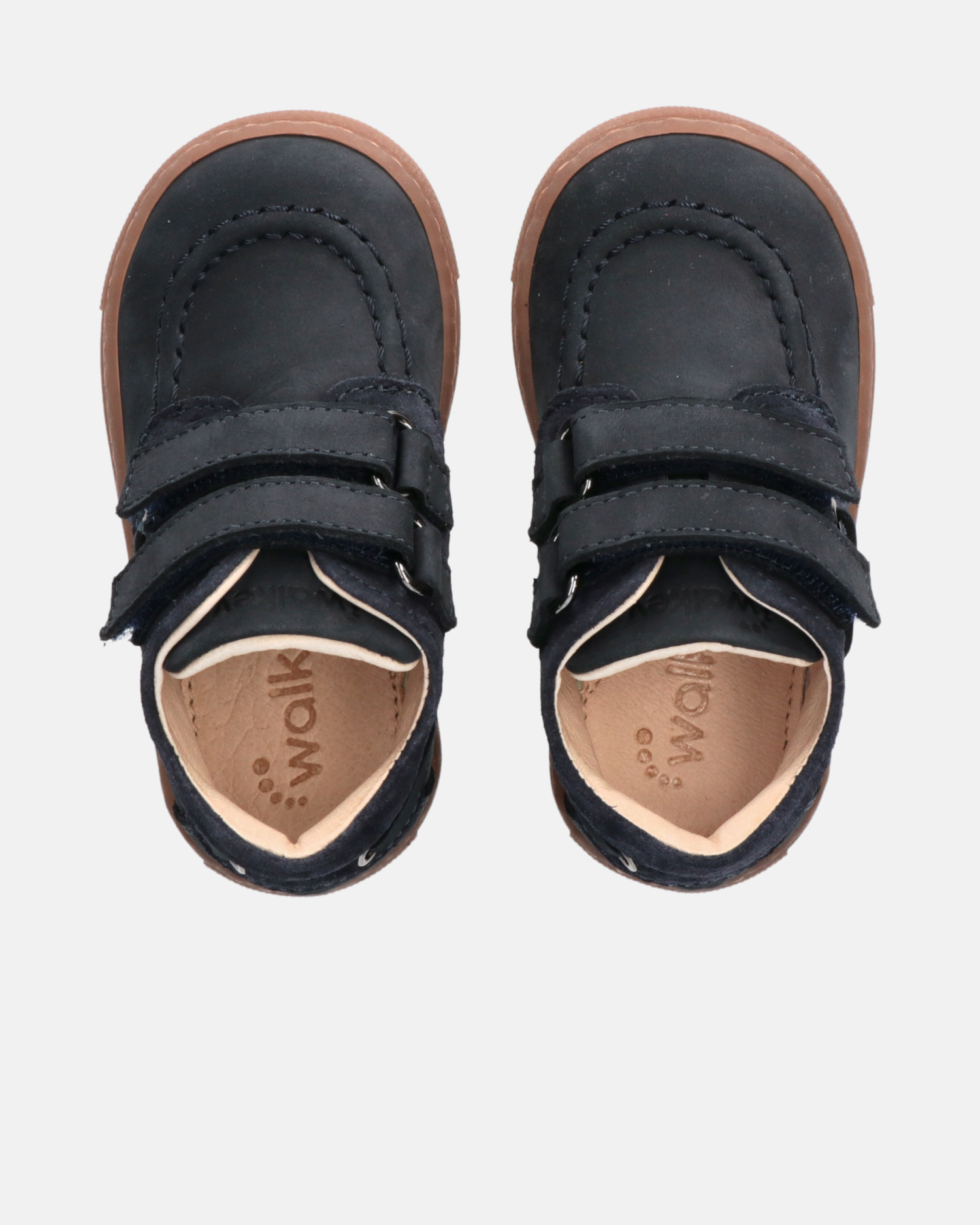 Scarpe da bambino stile barca con doppio cinturino a strappo