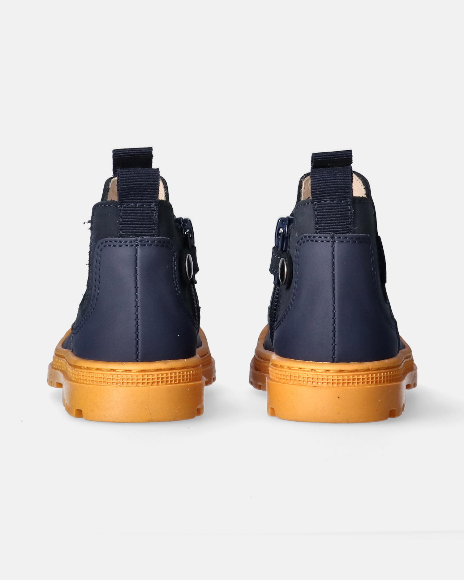 Stivaletti bambino in pelle gommata con elastico laterale