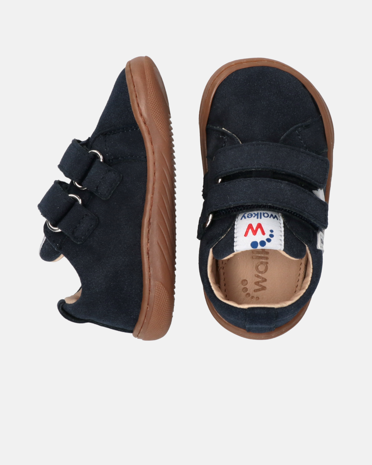 Sneakers Barefoot in camoscio con velcro