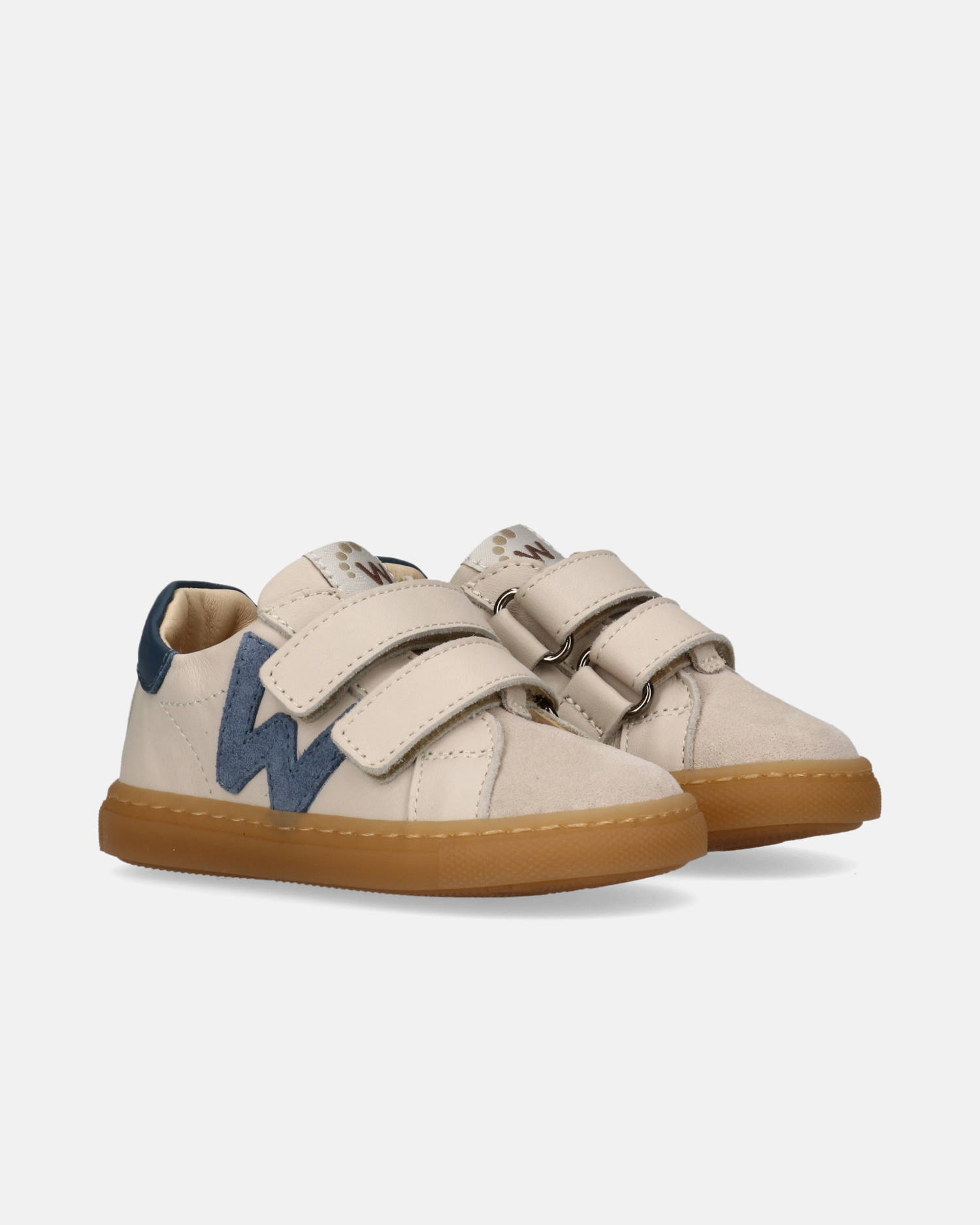 Sneakers primi passi Walkey bambino beige con velcro