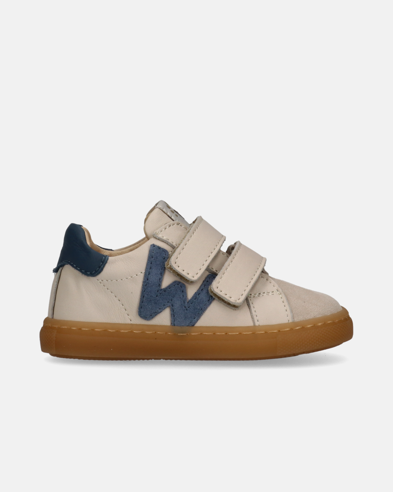 Sneakers primi passi Walkey bambino beige con velcro
